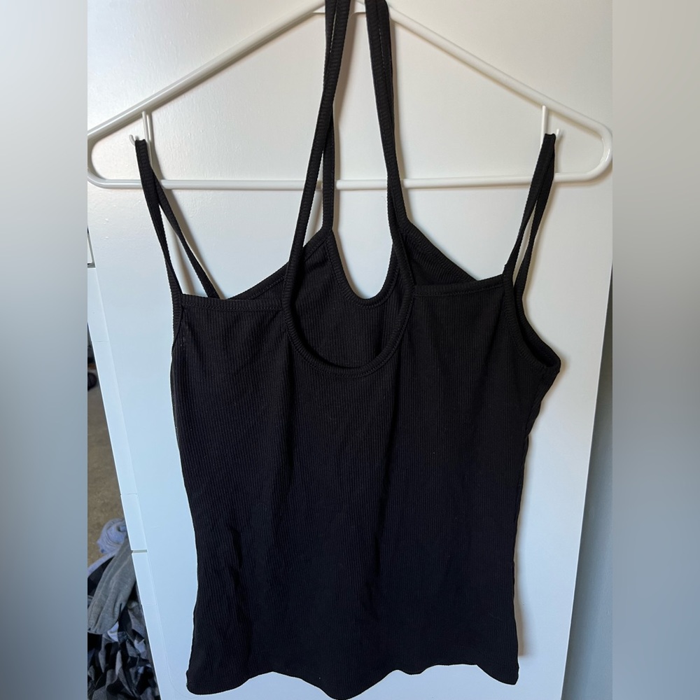 Black tank top
